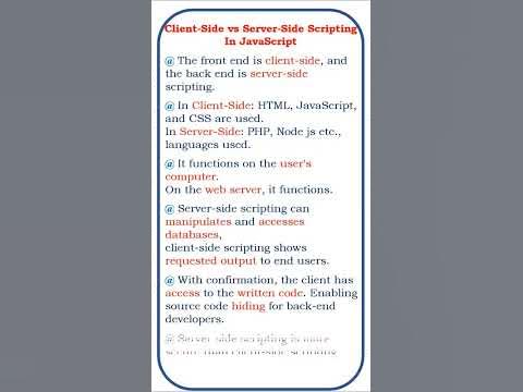 client-side vs server-side Scripting in JavaScript @ensolutions5210 # ...