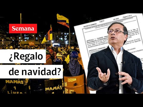 Petro firmó el decreto para sacar de la cárcel a integrantes de la primera línea | Semana Noticias