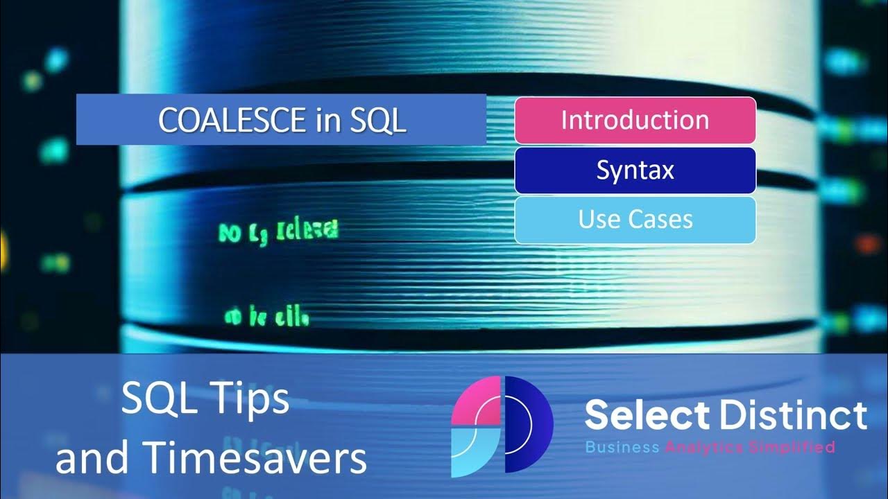 Use coalesce to handle null values in sql youtube