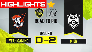 Yeah 0-2 MIBR - Mirage Map 2 | ESL One: Road to Rio NA Group B