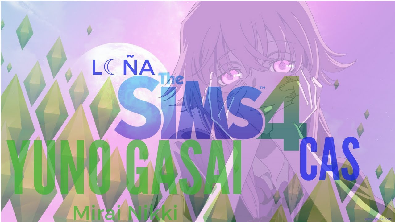 Recreating Yuno Gasai (Mirai Nikki), The Sims 4 CAS