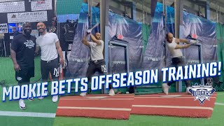 Mookie Betts Offseason Hitting, Swing Mechanics Looking Great | Dodgers Offseason