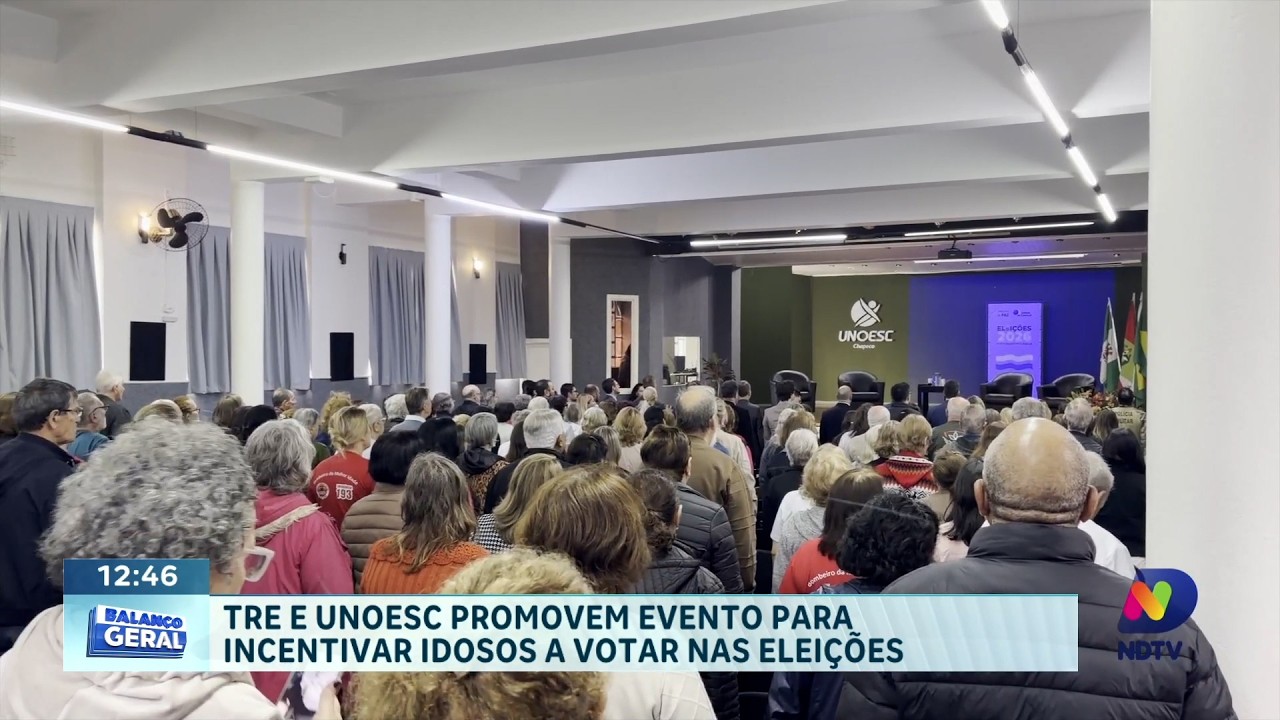 TRE e Unoesc promovem evento para incentivar idosos a votar nas eleições