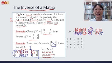 Lec23 應用數學-線性代數 Properties of The Transpose、The inverse of a Matrix