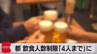東京都 飲食店８人→４人までに見直し（2022年1月7日）