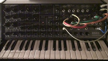 Korg MS-20 crumble loop with Sample & Hold + ESP trigging #korgms20