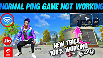 Free Fire Normal Ping But Game Not Working Tamil | 100% Working Trick | Ping Problem Free Fire Tamil