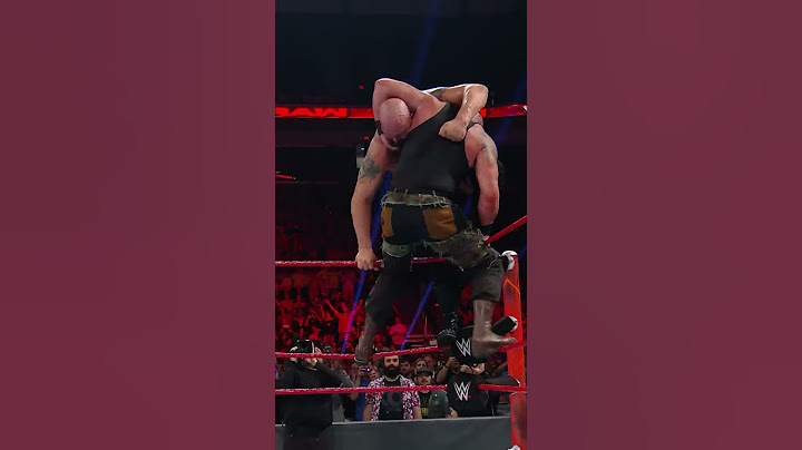 ⏮ That time Braun Strowman broke the ring with a superplex