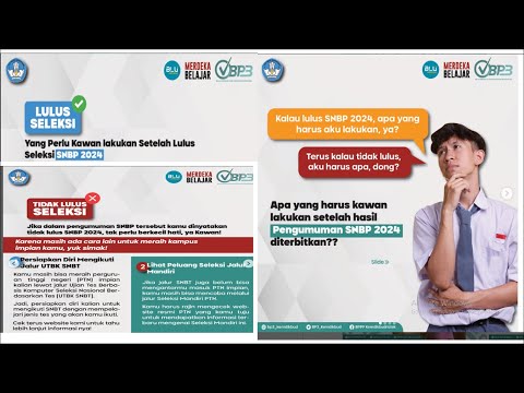 Ini yang dilakukan setelah Lulus SNBP 2024 atau Tidak Lulus SNBP 2024