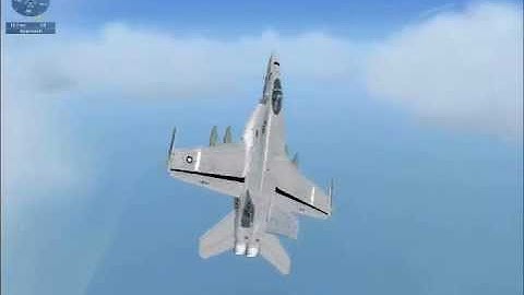 FSX  F18E  TESTING WEAPONS