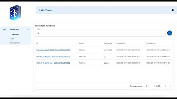 FaaS engine: serverless function as a service (next coming feature)