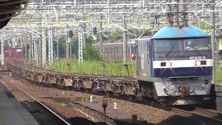 EF210-8代走 1070レ 熱田駅通過＆311系G1編成 普通岐阜行き 熱田駅停車