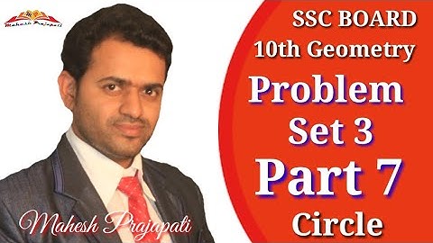 10th Geometry Problem Set 3 Part 7 | Circle | Mahesh Prajapati