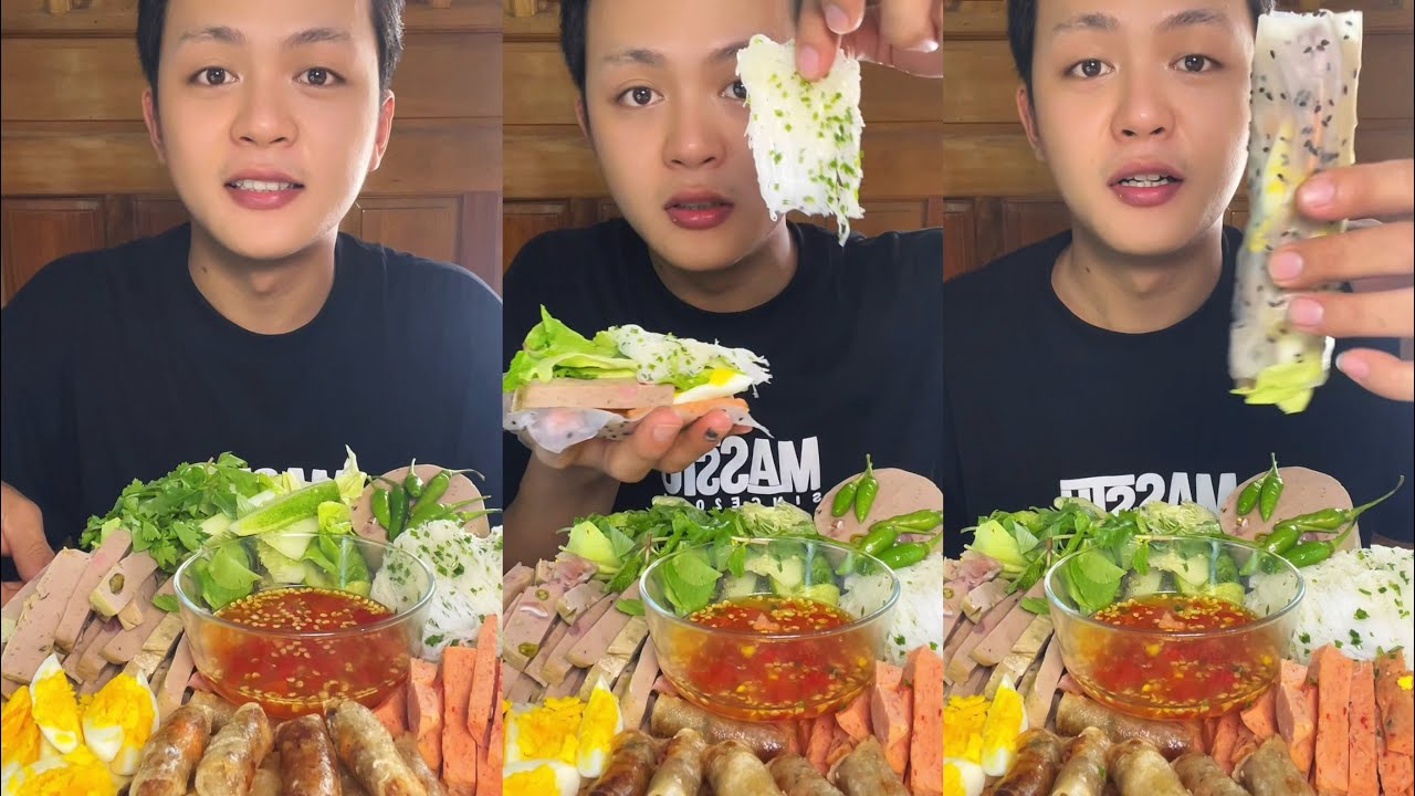 Ăn mẹt Bánh Cuốn Nem Chả - Chả Ram Tôm Đất Bình Định cùng với Vương nha