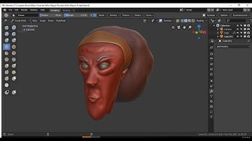 Captain Bone game Character Sculpt with Blender 2.8 Part 1 Sculpt