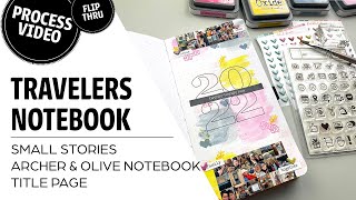 Traveler&#39;s Notebook | Small Stories | 2022 Title Page