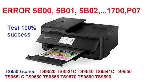 Service Mode + reset Canon TS9520 TS9521C TS9540 TS9550 TS9560 TS9570 TS9580 TS9590 Code Error 5B00