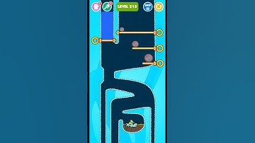Save The Fish  / pull the pin / puzzle logic level 215  #savethefish #gaming #funny #drawing #shorts