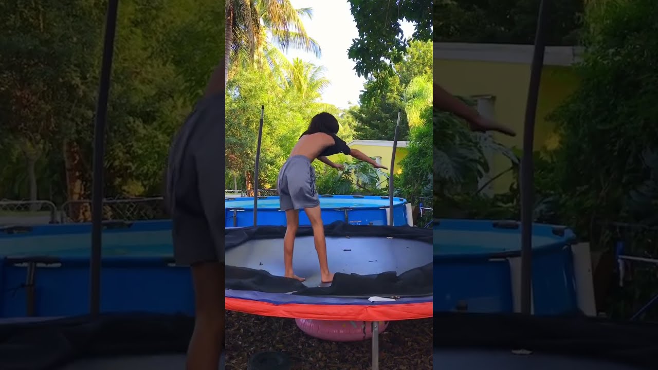 Front Half Tutorial On Trampoline Barani Frontflip180 Backflip Shorts