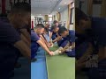 10月11日，四川成都，再也不敢看热闹了！狗狗围观消防员训练下一秒被抓住训练腹肌＃消防