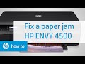 Fixing a Paper Jam | HP Envy 4500 e-All-in-One Printer | @HPSupport