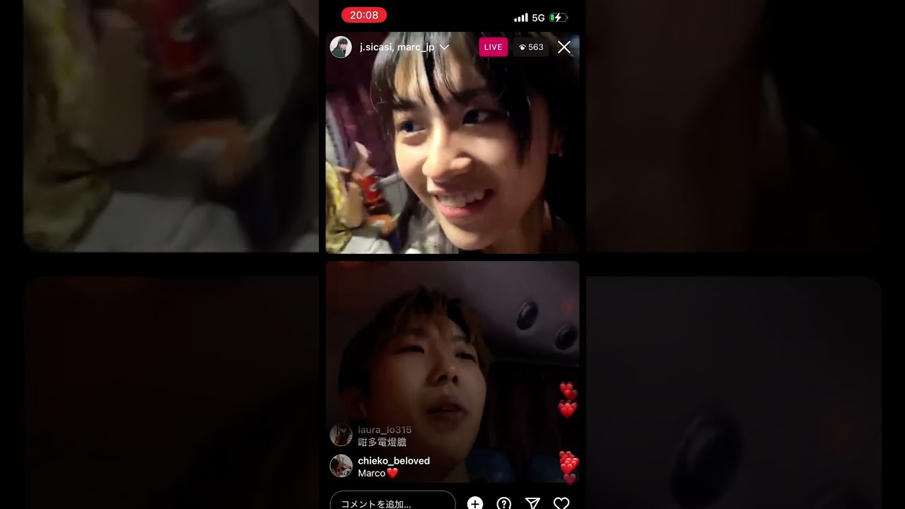 Sica 何洛瑤、Win Win 楊安妮、Marco 葉振弘 @P1X3L IG Live 12/6/2023 發燒天團（Ash, George & Yoyo入鏡)台灣演出前夕