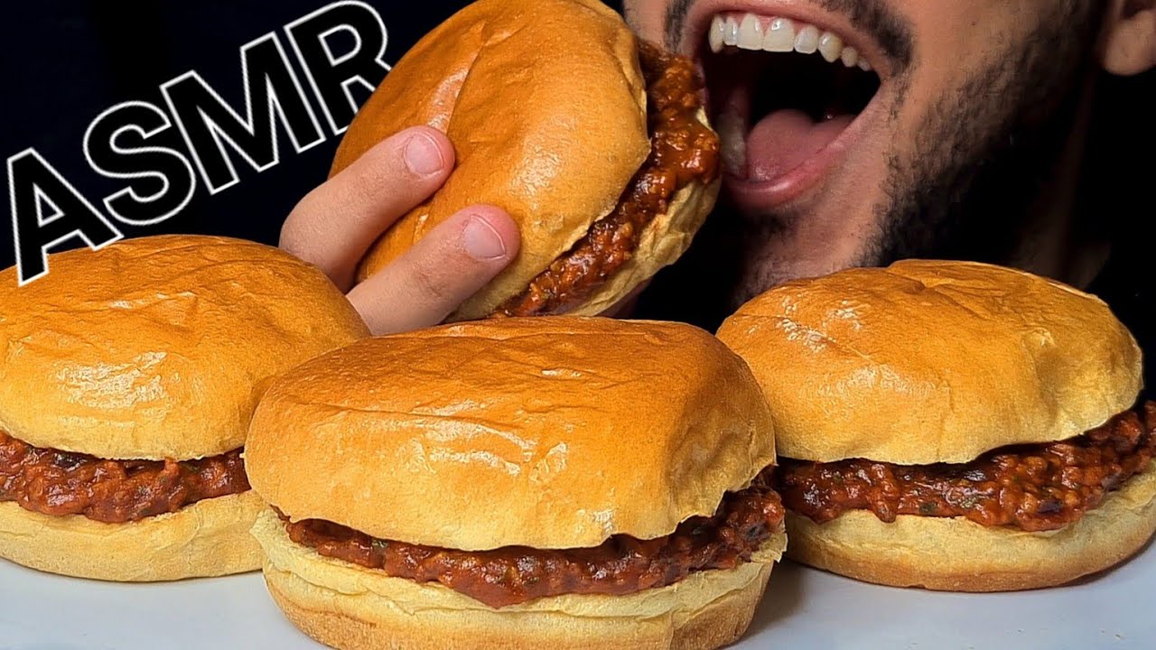 ASMR SLOPPY JOE'S (EATING SOUNDS) NO TALKING MUKBANG