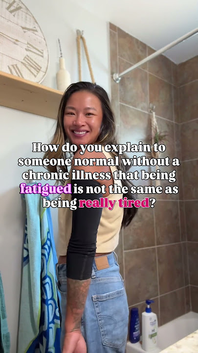 Fatigue vs being really tired with a  #chronicillness