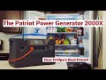 Patriot power generator 2000x  your fridges best friend in an outage 