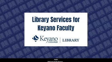 Library Services for Faculty