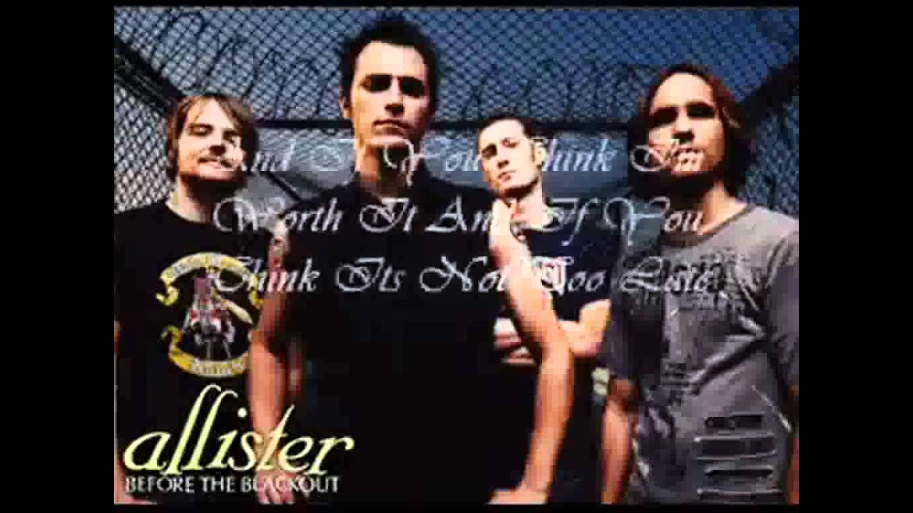 Allister - We Close Our Eyes (with lyrics) acordes
