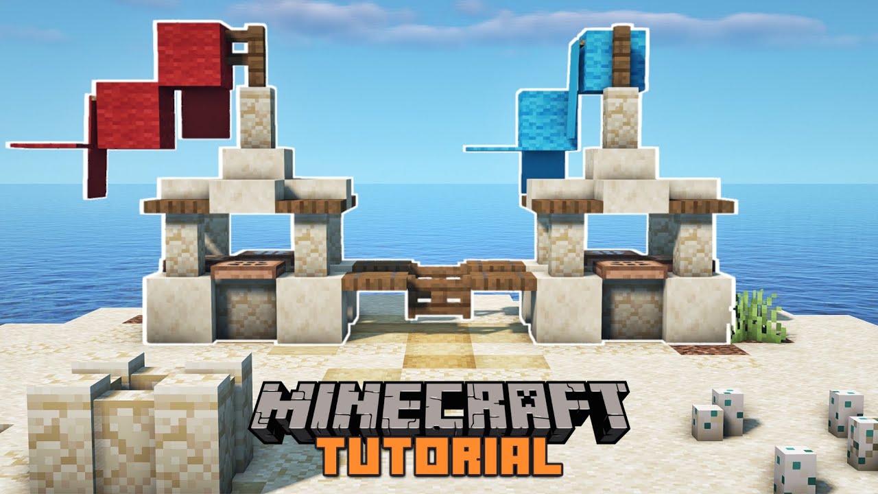 Minecraft | How to Build a Small Sand Castle - YouTube