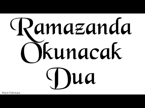 Ramazanda Okunan Dualar