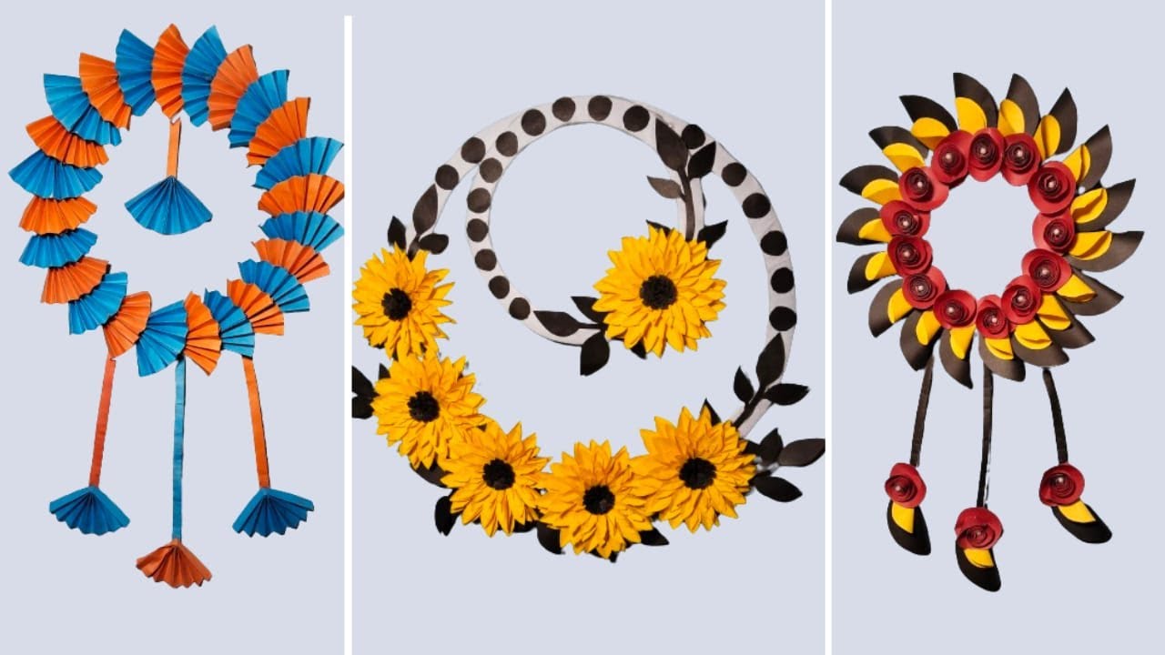 Wall hanging craft ideas/easy & beautiful wall hanging/paper craft idea