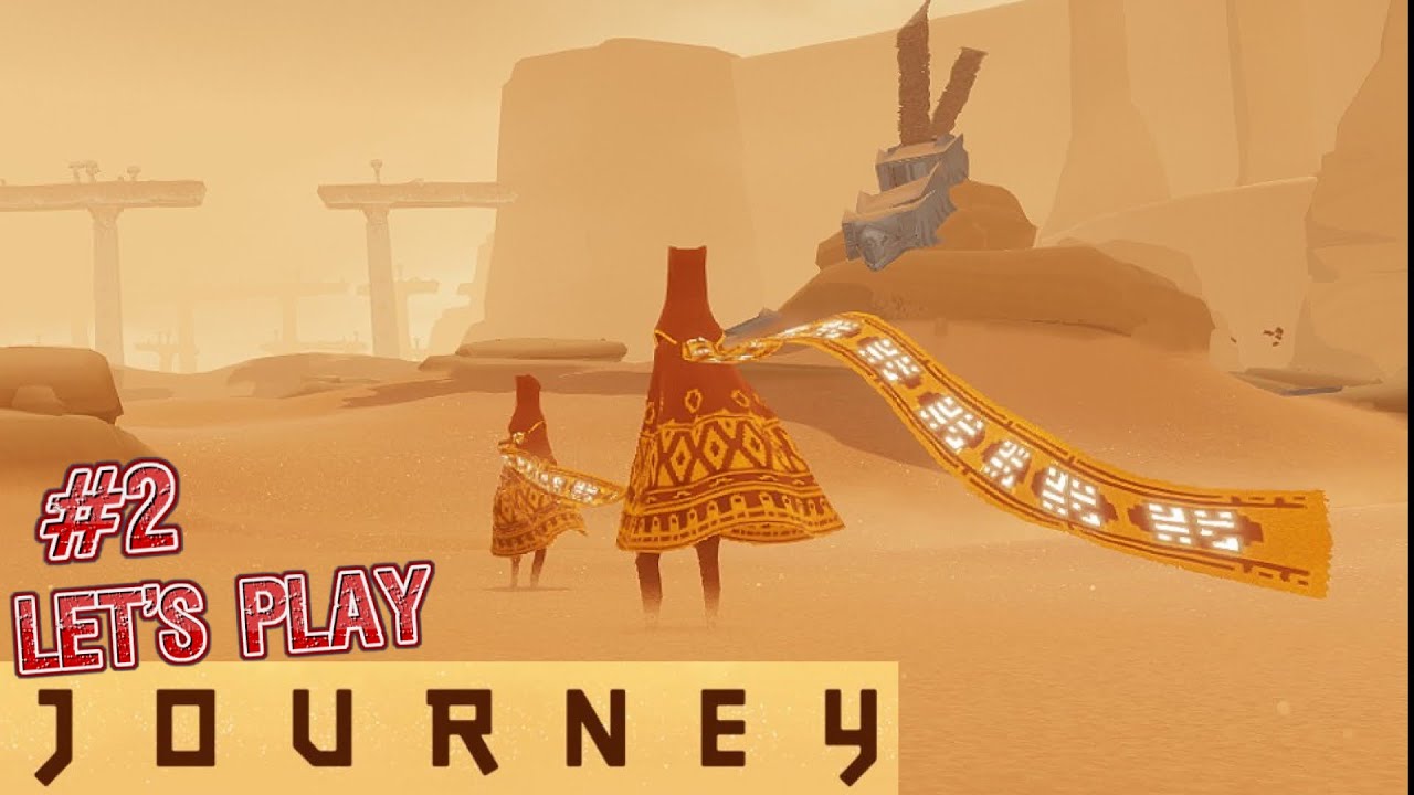 Journey ( video game) Let's Play walkthrough Part 2 PS3 Classic