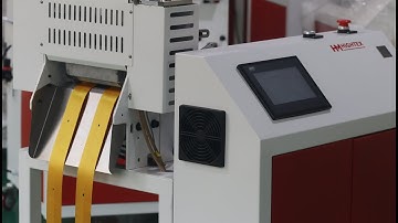 Instructional video for heavy duty automatic webbing cutting and marking machine