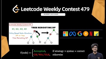 Leetcode Weekly Contest 479 | DP on Tree, In/Out DP, PBDS | Q1, Q2, Q3, Q4 Explained C++ | Watch 2X🚀