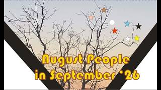 August people are refreshed by nurturing activities in September