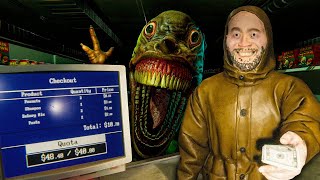 Working at a grocery store but monsters attack you screenshot 5