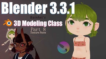 Blender Part 8 How to Texture Paint || VTuber Vrchat Avatar Tutorial 2022