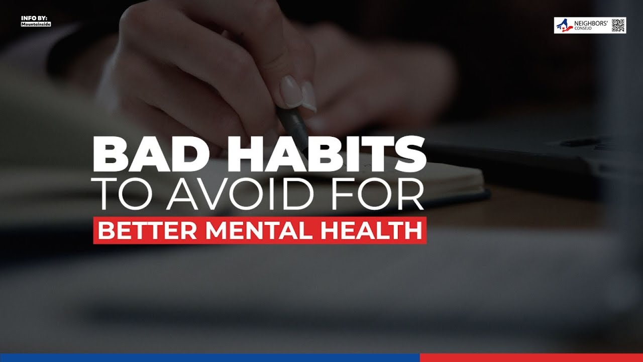 Bad habits to avoid for better mental health - YouTube
