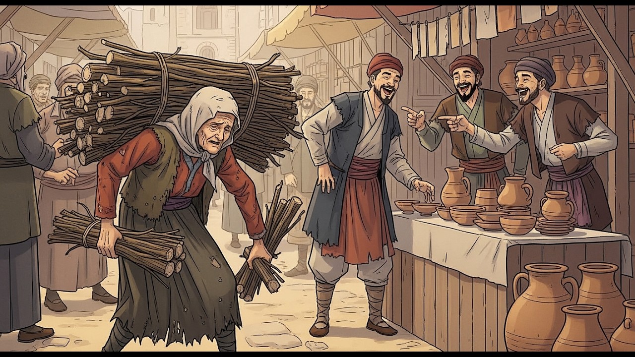 احتقر أهل القرية عجوزا  تجمع الحطب في رمضان، ليكتشفوا بعد وفاتها أنها كانت تنفق على نصف بيوتهم سر