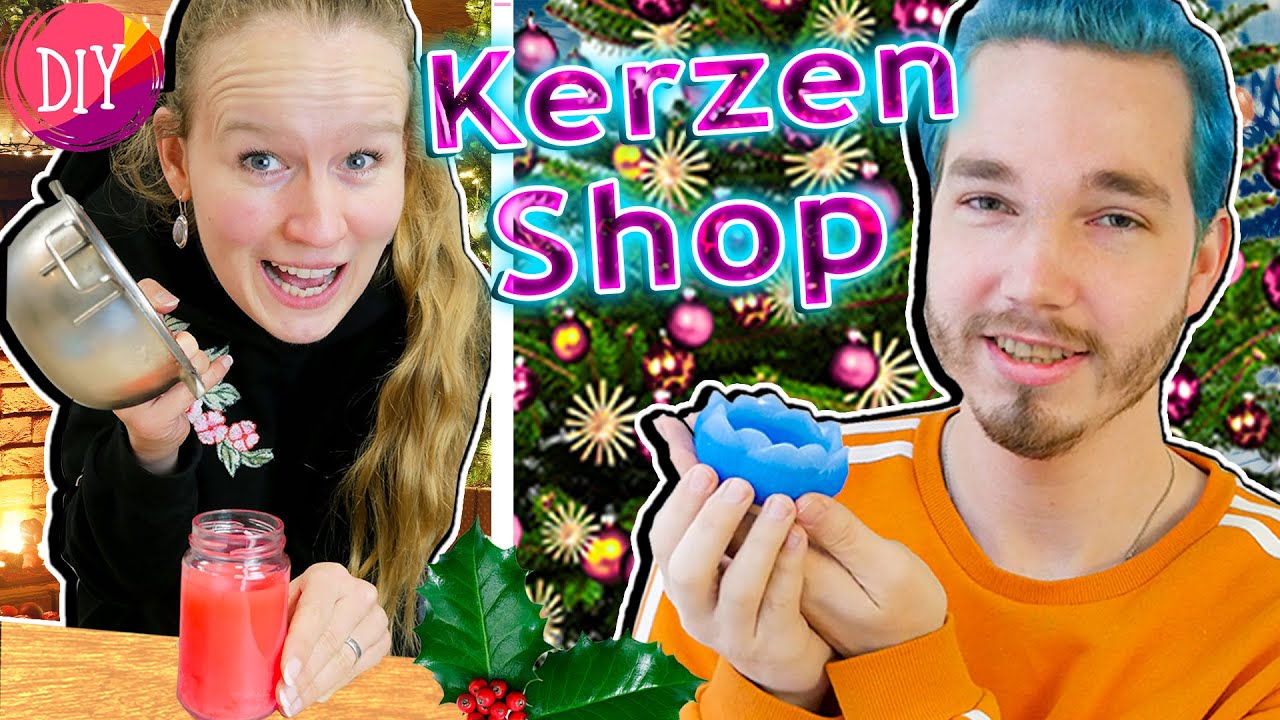 UNSER KERZEN SHOP! WEIHNACHTLICHE DIY GESCHENKE FÜR DIE CREW