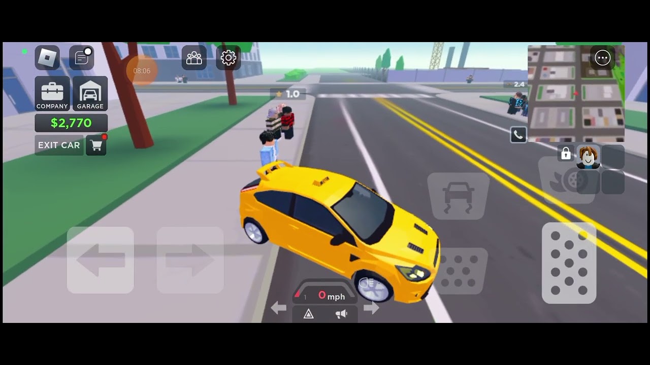 playing taxi boss in roblox opening and company and buying and new car thanks for watching