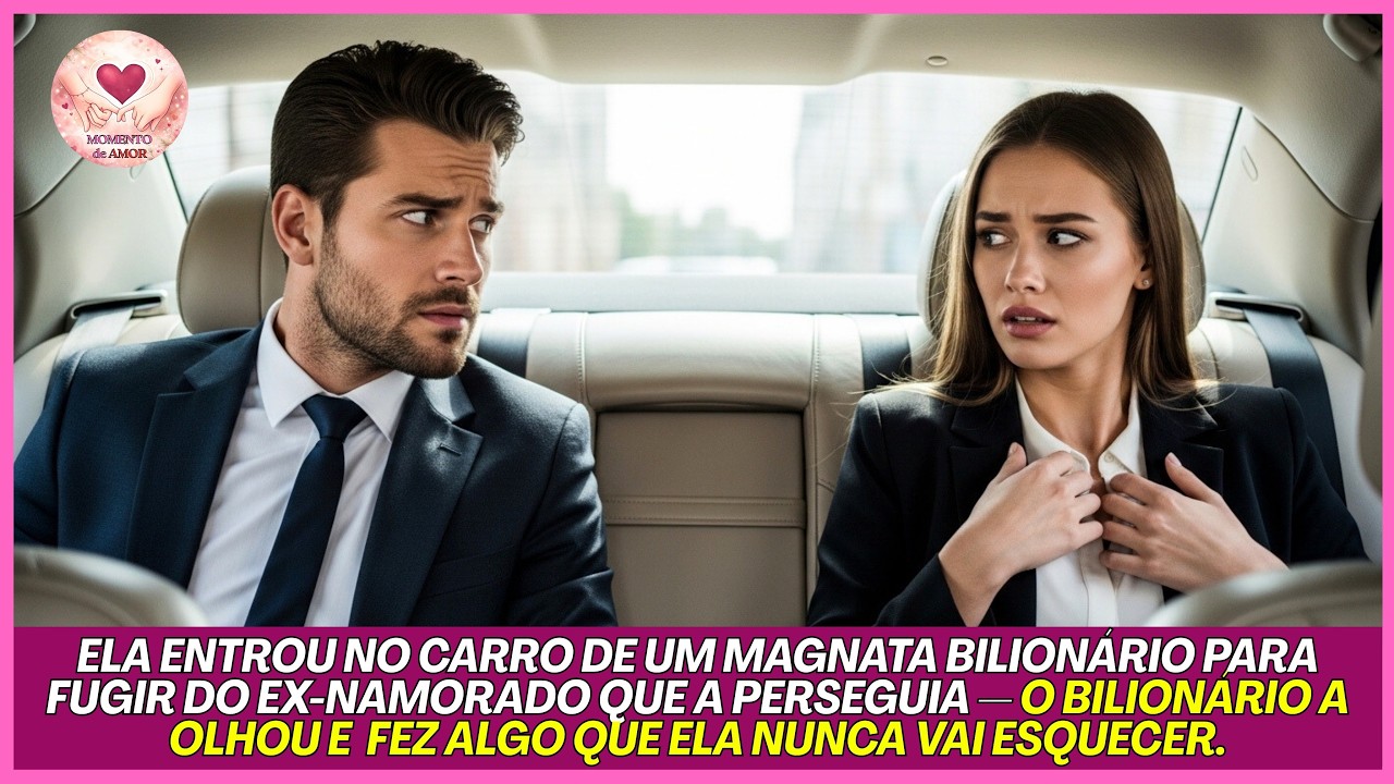 ELA ENTROU NO CARRO DE UM BILIONÁRIO FUGINDO DO EX QUE A PERSEGUIA — O BILIONÁRIO FEZ O INESPERADO.