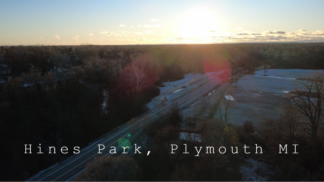 Cinematic Drone Footage around Hines Park (First Responder Memorial)