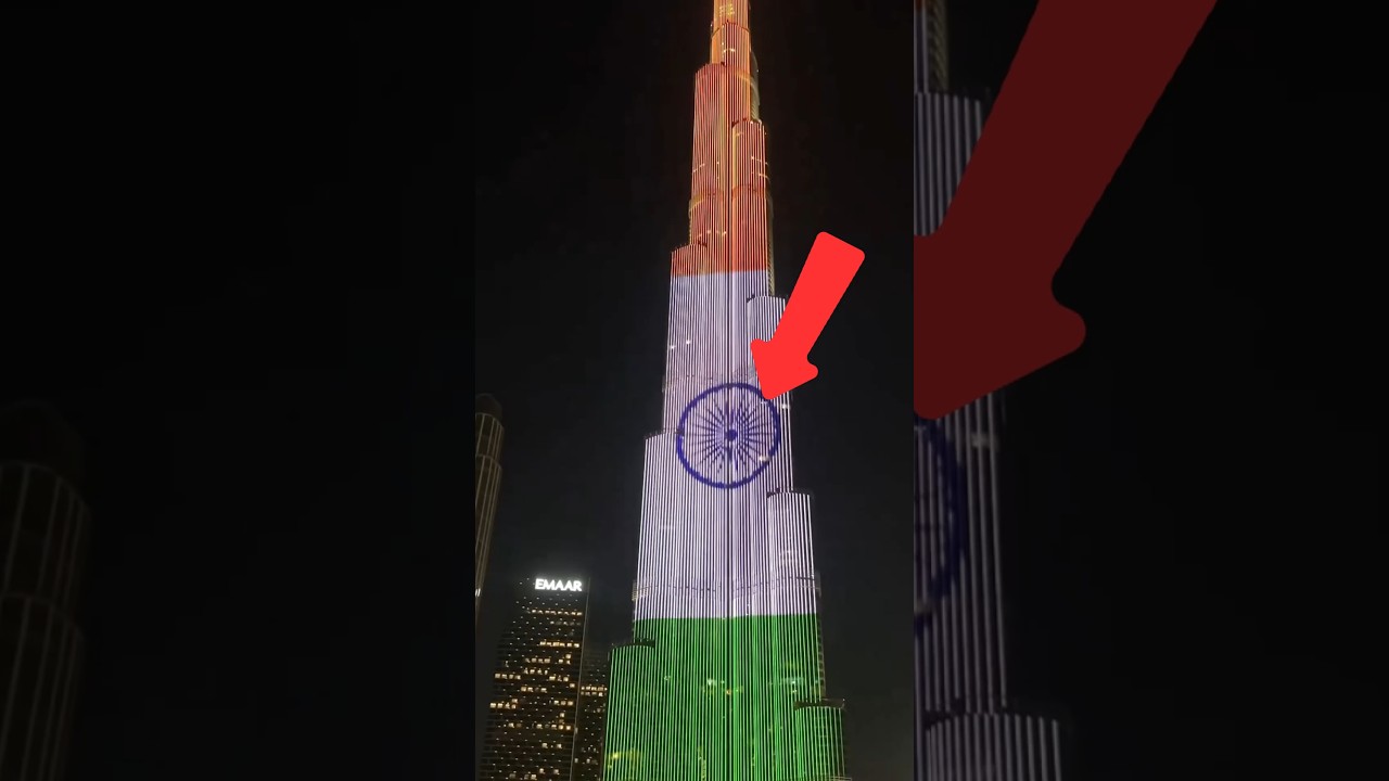 Why Indian Flag Showed on Burj Khalifa on independanceDay