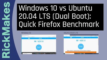 Windows 10 vs Ubuntu 20.04 LTS (Dual Boot): Quick Firefox Benchmark