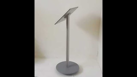 Podium display for posters with snap frame - 360 degree view