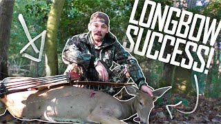 MISSED A BIG BUCK BUT WE GOT A DOE | Traditional Archery & Bowhunting | The Push Archery
